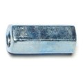 Midwest Fastener Coupling Nut, #10-32, Steel, Grade 2, Zinc Plated, 3/4 in Lg, 5/16 in Hex Wd 76241